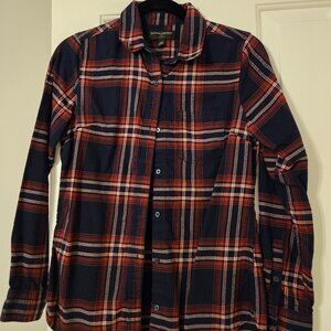 Like New Banana Republic Factory Plaid XS Button Down